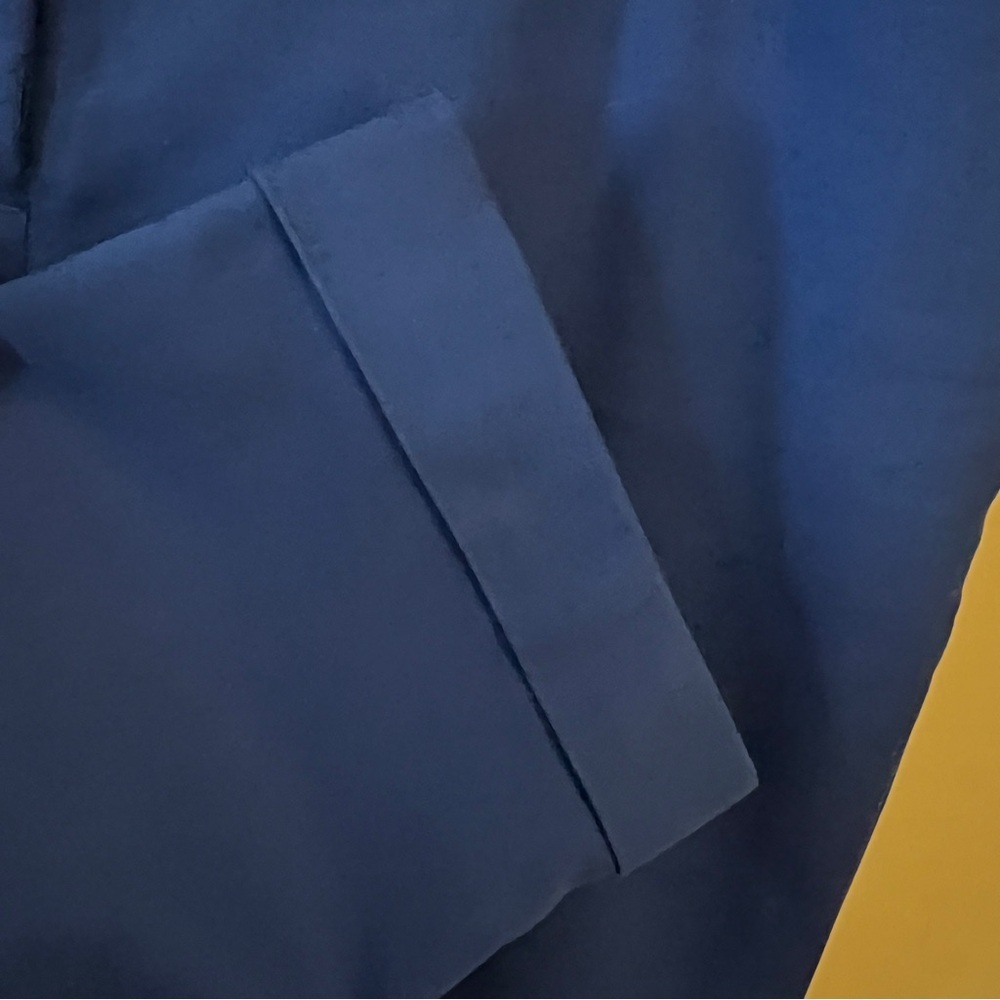 Chico's Blue Cropped Ankle Pants with Sleek Silhouette - Picture 11 of 14